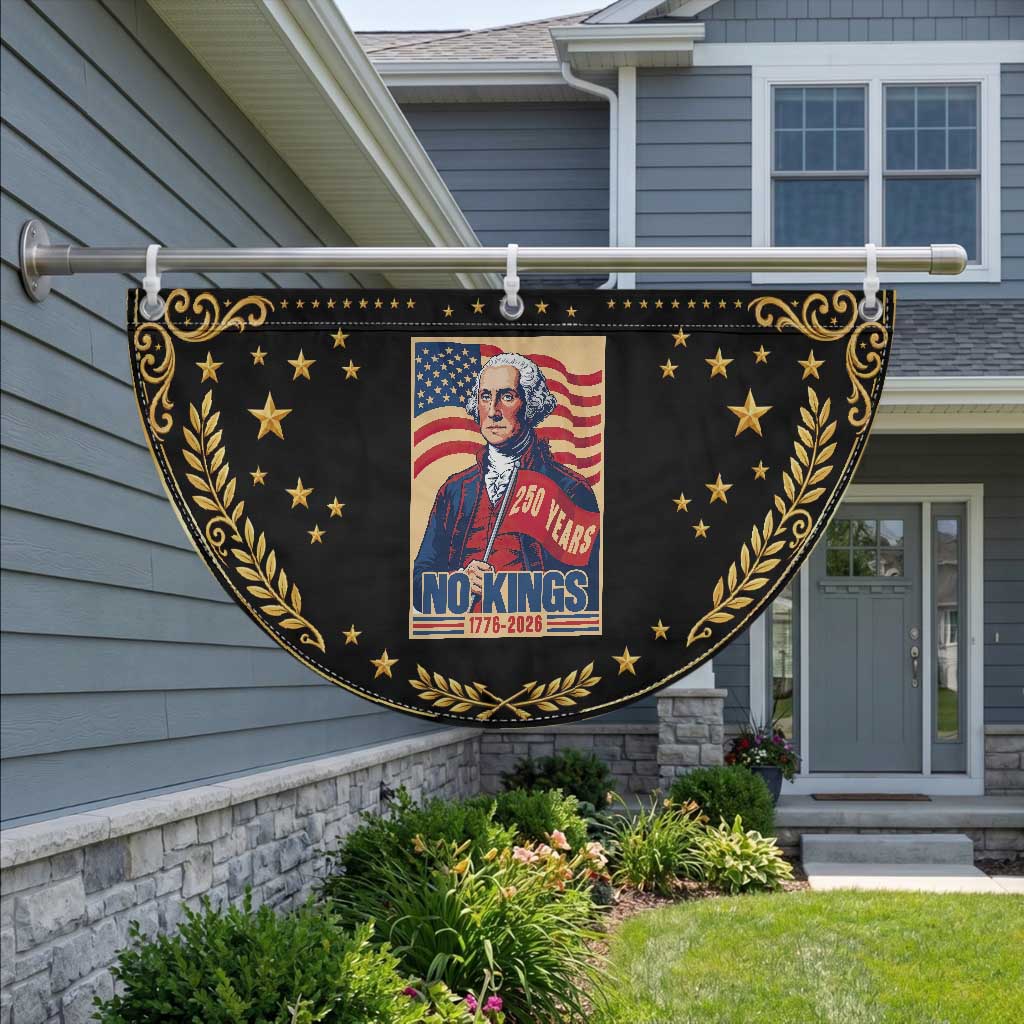 Funny George Washington Freedom Protest Patriotic Fan Flag No Kings