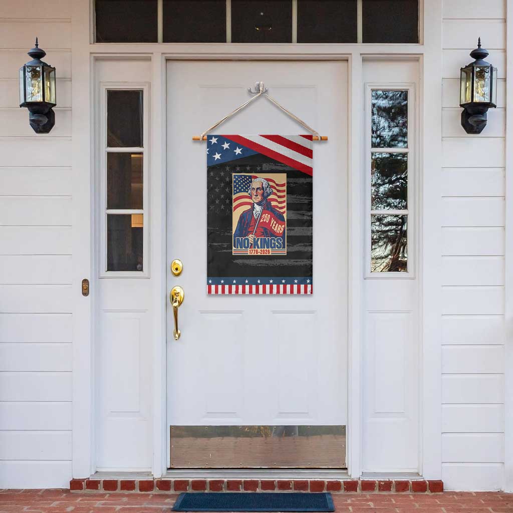 Funny George Washington Freedom Protest Garden Flag No Kings TS12 Print Your Wear