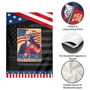 Funny George Washington Freedom Protest Garden Flag No Kings TS12 Print Your Wear