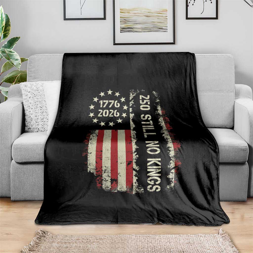 250 Still No Kings Throw Blanket Vintage Patriotic Flag TS12 Print Your Wear