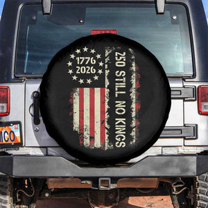 250 Still No Kings Spare Tire Cover Vintage Patriotic Flag TS12 No hole Black Print Your Wear
