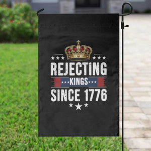 Rejecting Kings Since 1776 Garden Flag Anti Authoritarian Protest TS12 Print Your Wear