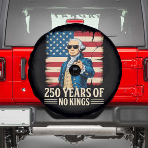 No Kings 250 Years George Washington Spare Tire Cover TS12 Black Print Your Wear