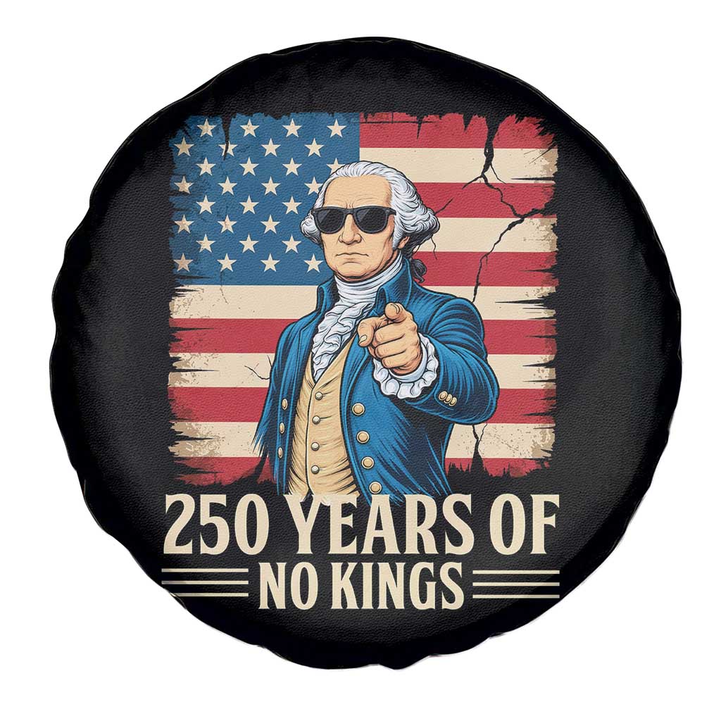 No Kings 250 Years George Washington Spare Tire Cover TS12 Print Your Wear