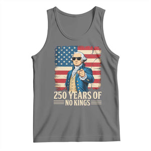 No Kings 250 Years George Washington Tank Top TS12 Black Heather Print Your Wear