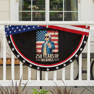 No Kings 250 Years George Washington Patriotic Fan Flag