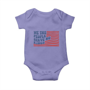 We The People Serve No Kings Baby Onesie American Freedom Protest TS12 Violet Print Your Wear