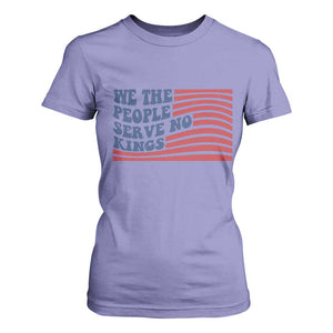We The People Serve No Kings T Shirt For Women American Freedom Protest TS12 Violet Print Your Wear