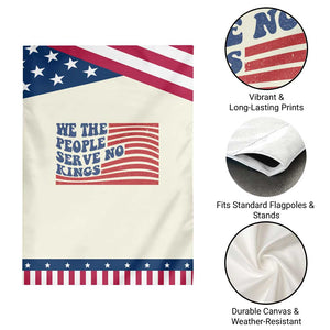 We The People Serve No Kings Garden Flag American Freedom Protest TS12 Print Your Wear