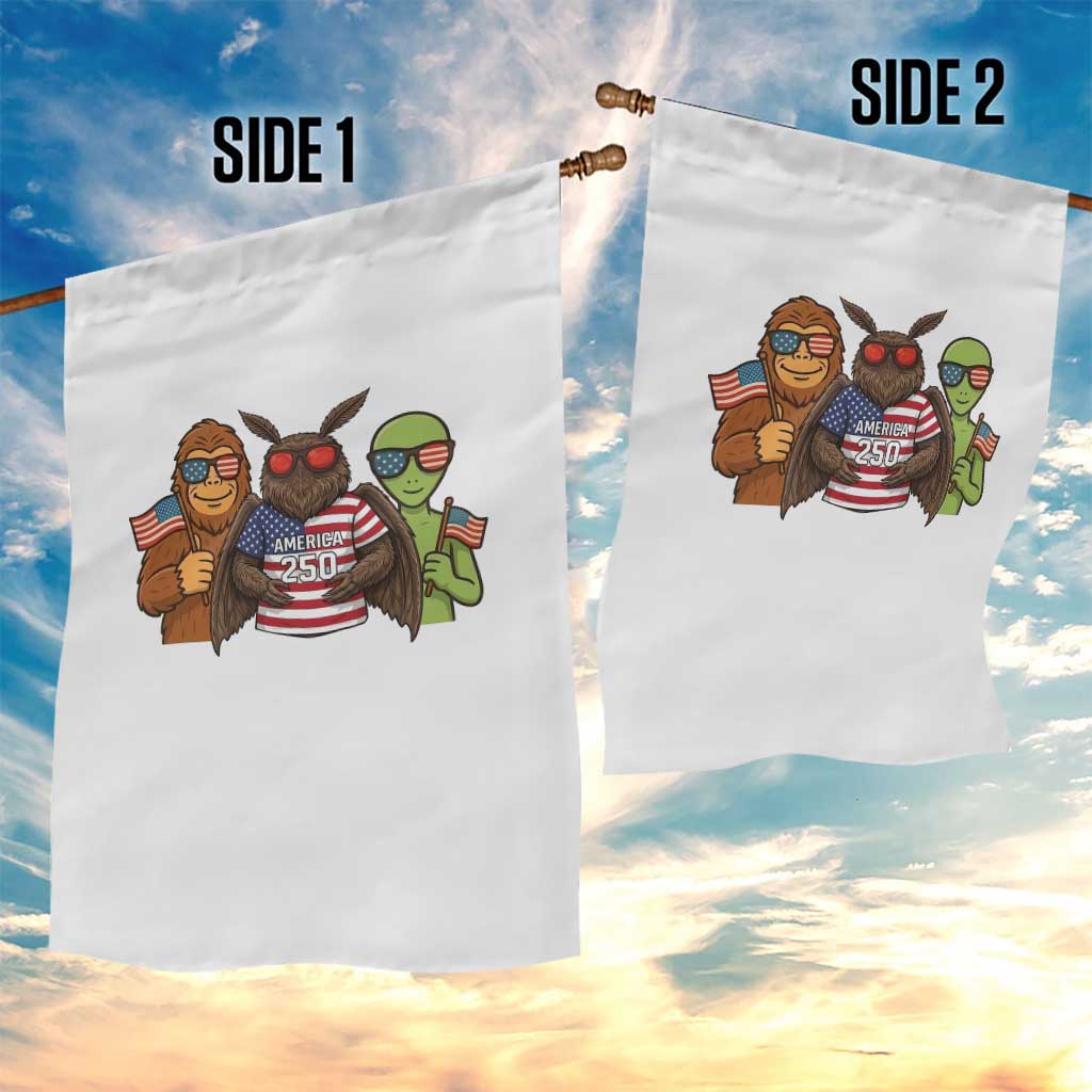 Funny Bigfoot Mothman Alien Garden Flag USA 250th Anniversary TS12 Print Your Wear