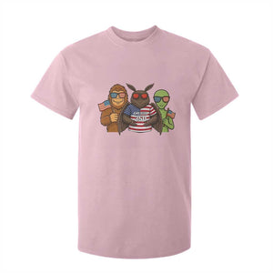 Funny Bigfoot Mothman Alien T Shirt For Kid USA 250th Anniversary TS12 Light Pink Print Your Wear