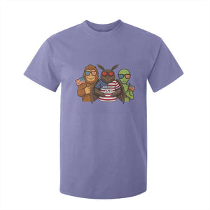 Funny Bigfoot Mothman Alien T Shirt For Kid USA 250th Anniversary TS12 Violet Print Your Wear