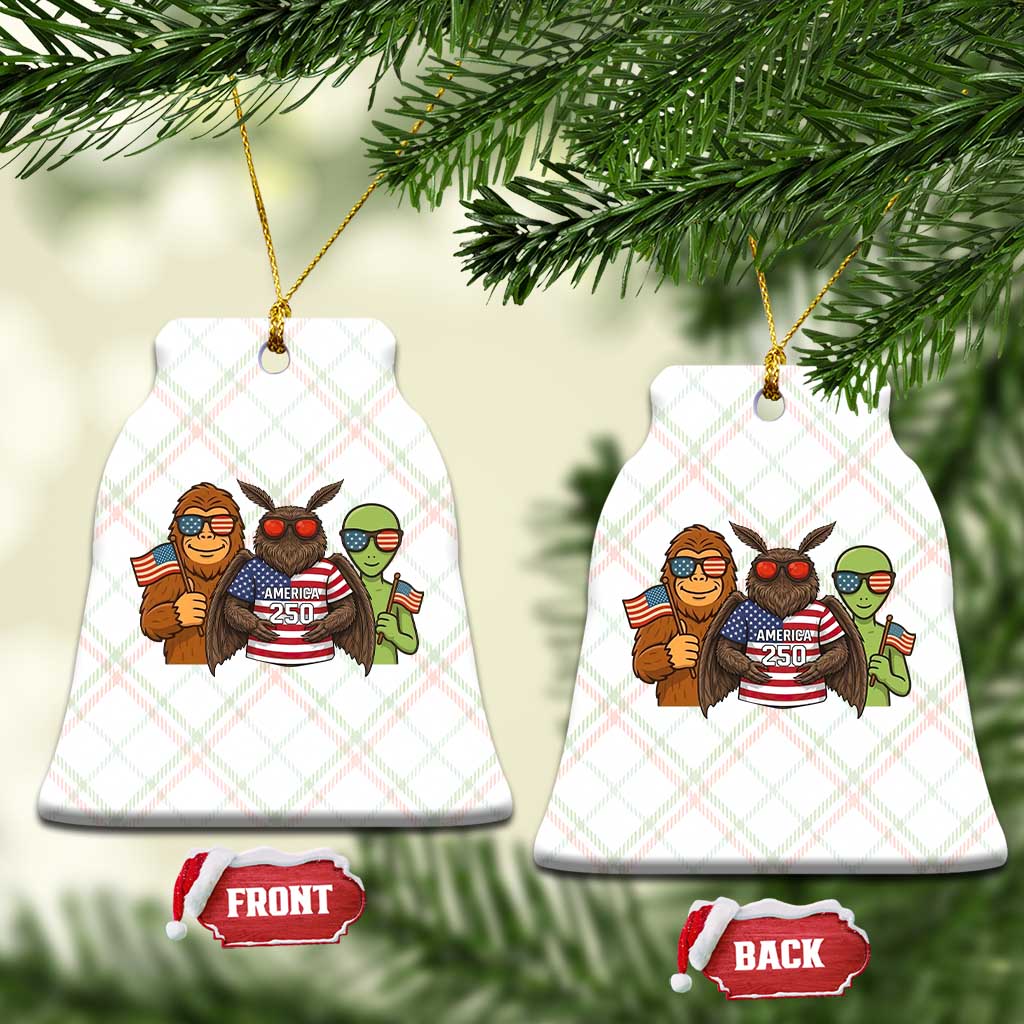 Funny Bigfoot Mothman Alien Ceramic Ornament USA 250th Anniversary TS12 Print Your Wear