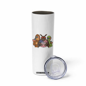 Funny Bigfoot Mothman Alien Skinny Tumbler USA 250th Anniversary TS12 Print Your Wear