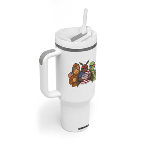 Funny Bigfoot Mothman Alien Tumbler With Handle USA 250th Anniversary TS12 Print Your Wear