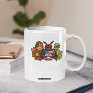 Funny Bigfoot Mothman Alien Coffee Mug USA 250th Anniversary TS12 Print Your Wear