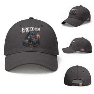Patriotic Mothman Lover Baseball Cap Funny USA 250 Anniversary Gift TS12 Baseball Cap Universal Fit Dark Gray Print Your Wear