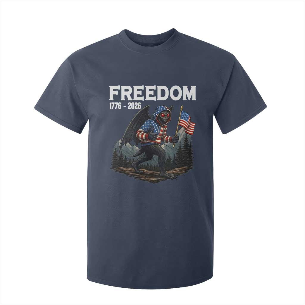 Patriotic Mothman Lover T Shirt For Kid Funny USA 250 Anniversary Gift TS12 Navy Print Your Wear