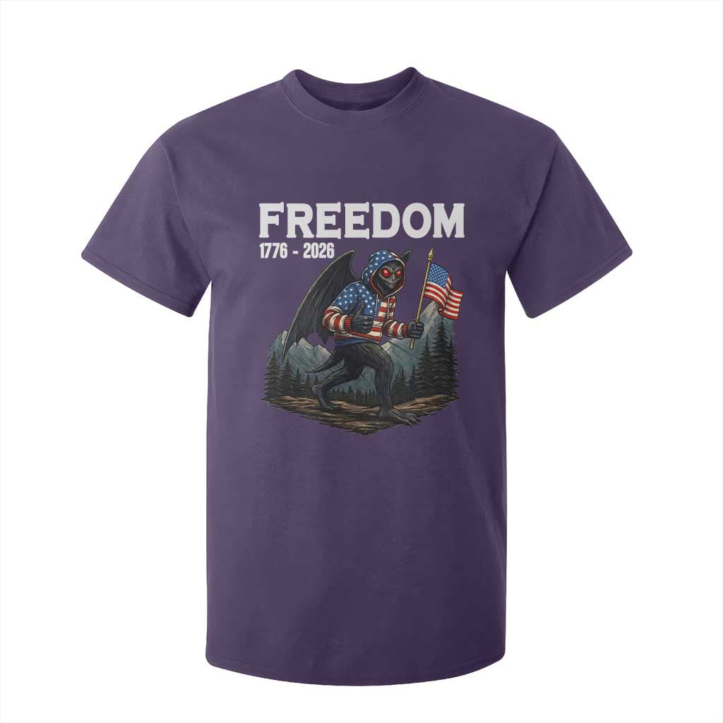 Patriotic Mothman Lover T Shirt For Kid Funny USA 250 Anniversary Gift TS12 Purple Print Your Wear