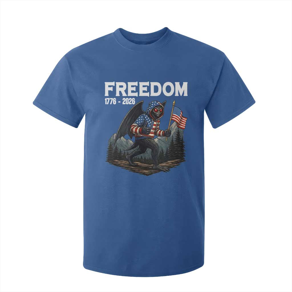 Patriotic Mothman Lover T Shirt For Kid Funny USA 250 Anniversary Gift TS12 Royal Blue Print Your Wear