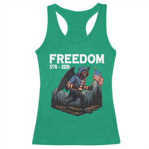 Patriotic Mothman Lover Racerback Tank Top Funny USA 250 Anniversary Gift TS12 Irish Green Print Your Wear