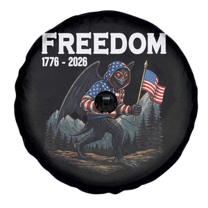 Patriotic Mothman Lover Spare Tire Cover Funny USA 250 Anniversary Gift TS12 Print Your Wear