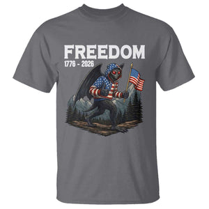 Patriotic Mothman Lover T Shirt Funny USA 250 Anniversary Gift TS12 Charcoal Print Your Wear