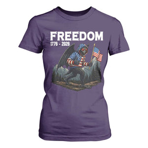 Patriotic Mothman Lover T Shirt For Women Funny USA 250 Anniversary Gift TS12 Purple Print Your Wear