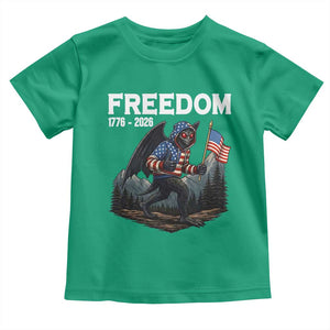 Patriotic Mothman Lover Toddler T Shirt Funny USA 250 Anniversary Gift TS12 Irish Green Print Your Wear