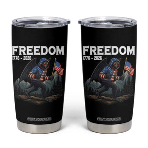 Patriotic Mothman Lover Tumbler Cup Funny USA 250 Anniversary Gift TS12 Black Print Your Wear