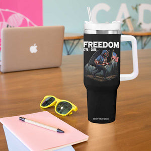 Patriotic Mothman Lover Tumbler With Handle Funny USA 250 Anniversary Gift TS12 Print Your Wear