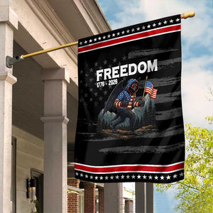 Patriotic Mothman Lover Garden Flag Funny USA 250 Anniversary Gift TS12 Distressed Black Red Print Your Wear