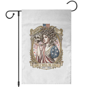Feminist Medusa Girls Will Be Girls Garden Flag USA 250 Anniversary Gift TS12 White Print Your Wear