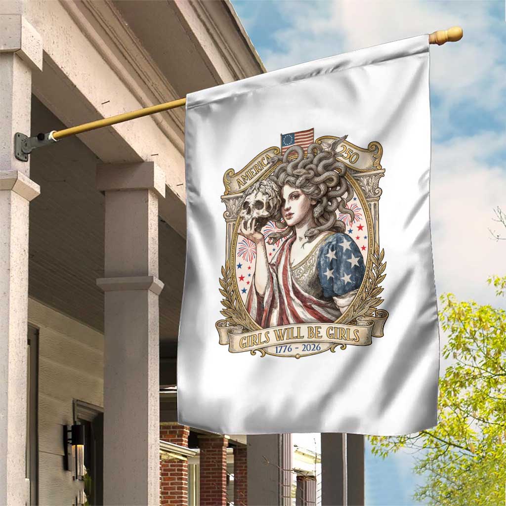 Feminist Medusa Girls Will Be Girls Garden Flag USA 250 Anniversary Gift TS12 Print Your Wear