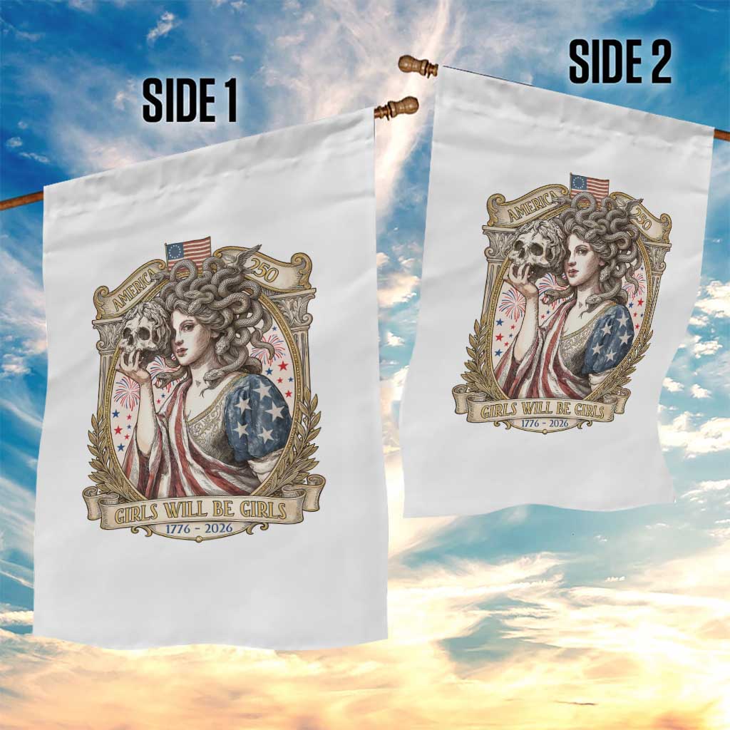 Feminist Medusa Girls Will Be Girls Garden Flag USA 250 Anniversary Gift TS12 Print Your Wear