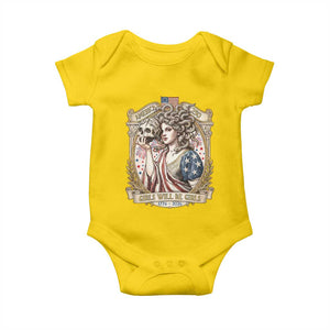 Feminist Medusa Girls Will Be Girls Baby Onesie USA 250 Anniversary Gift TS12 Daisy Print Your Wear