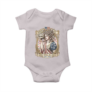 Feminist Medusa Girls Will Be Girls Baby Onesie USA 250 Anniversary Gift TS12 Ice Gray Print Your Wear