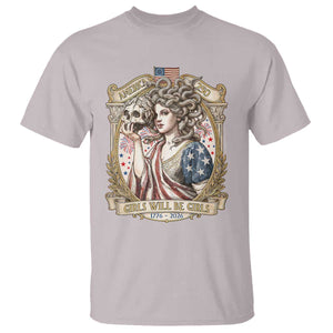 Feminist Medusa Girls Will Be Girls T Shirt USA 250 Anniversary Gift TS12 Ice Gray Print Your Wear