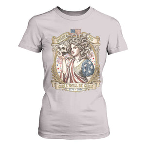Feminist Medusa Girls Will Be Girls T Shirt For Women USA 250 Anniversary Gift TS12 Ice Gray Print Your Wear