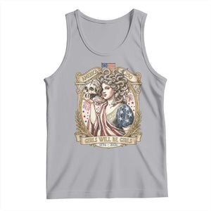 Feminist Medusa Girls Will Be Girls Tank Top USA 250 Anniversary Gift TS12 Athletic Heather Print Your Wear