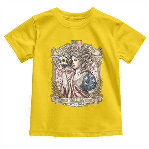 Feminist Medusa Girls Will Be Girls Toddler T Shirt USA 250 Anniversary Gift TS12 Daisy Print Your Wear