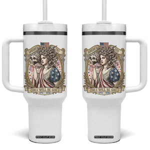 Feminist Medusa Girls Will Be Girls Tumbler With Handle USA 250 Anniversary Gift TS12 One Size: 40 oz White Print Your Wear