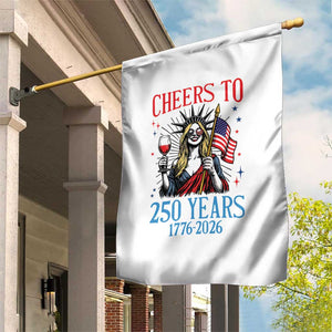 Funny Patriotic Statue Of Liberty Garden Flag Cheers To 250 Years TS12 Print Your Wear