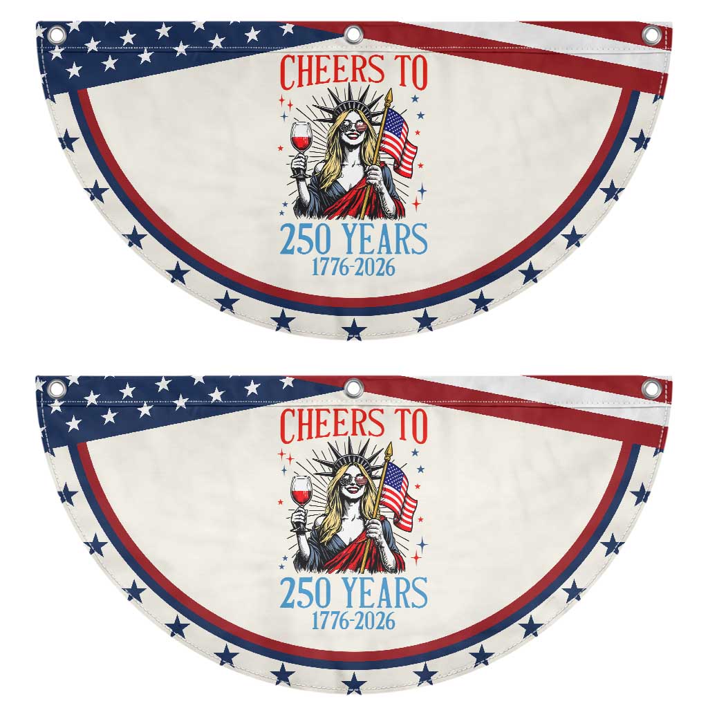 Funny Statue Of Liberty Patriotic Fan Flag Cheers To 250 Years