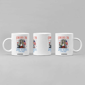 Funny Patriotic Statue Of Liberty Coffee Mug Cheers To 250 Years TS12 Print Your Wear