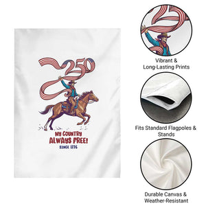 Funny Patriotic Cowboy Garden Flag My Country Always Free USA Pride TS12 Print Your Wear