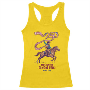 Funny Patriotic Cowboy Racerback Tank Top My Country Always Free USA Pride TS12 Daisy Print Your Wear
