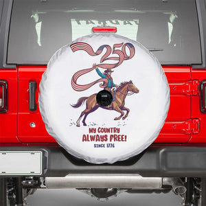 Funny Patriotic Cowboy Spare Tire Cover My Country Always Free USA Pride TS12 White Print Your Wear
