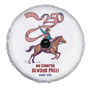 Funny Patriotic Cowboy Spare Tire Cover My Country Always Free USA Pride TS12 Print Your Wear
