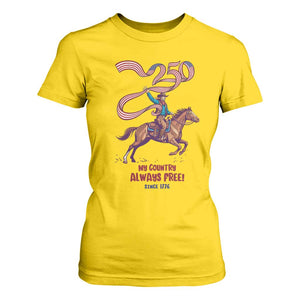 Funny Patriotic Cowboy T Shirt For Women My Country Always Free USA Pride TS12 Daisy Print Your Wear